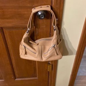 Tod’s Miky Gommino Tan Leather Small Shoulder